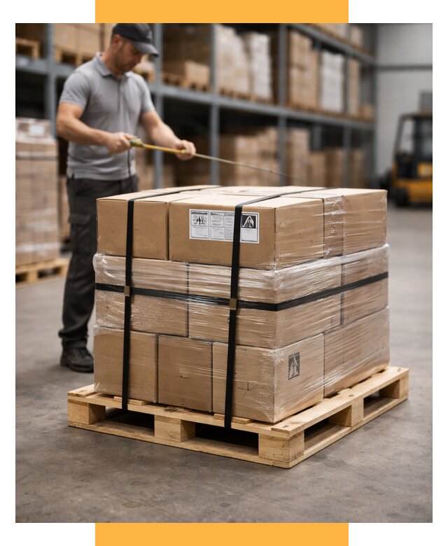 Упаковка и паллетирование грузов от 3636 р. | СетСервис-Дмл