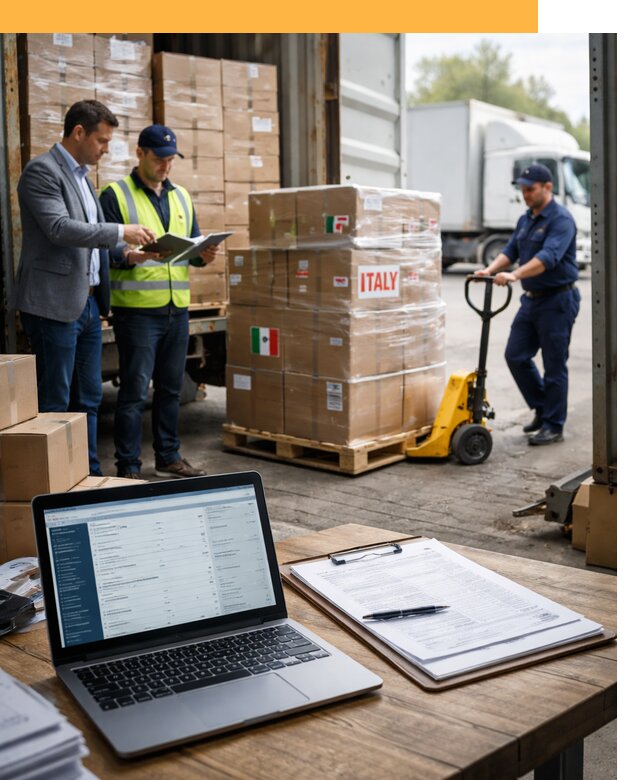 Доставка грузов из Италии: морские и авиаперевозки от 18700