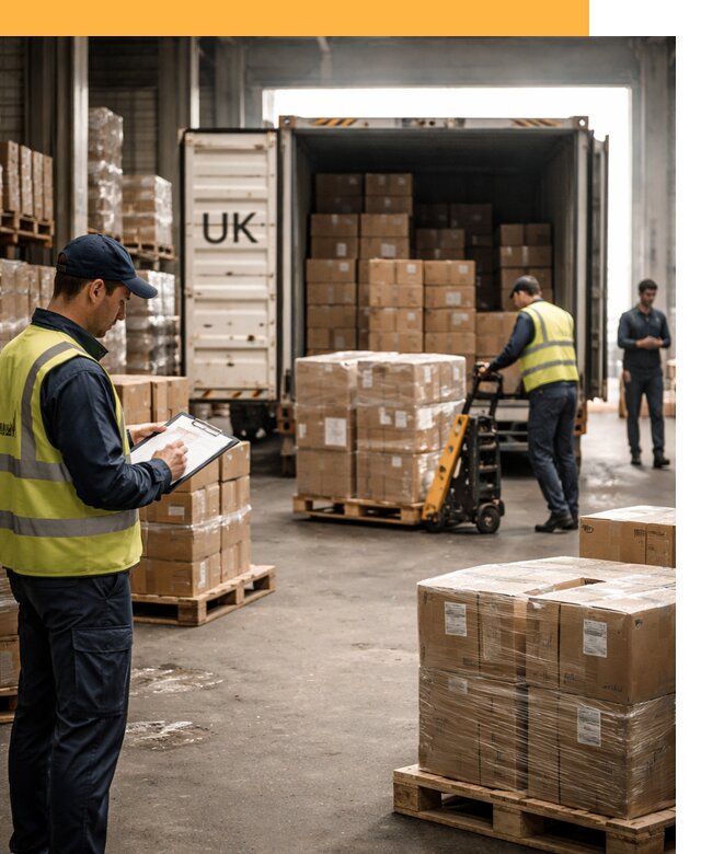 Доставка грузов из Великобритании с таможенным оформлением от 12986