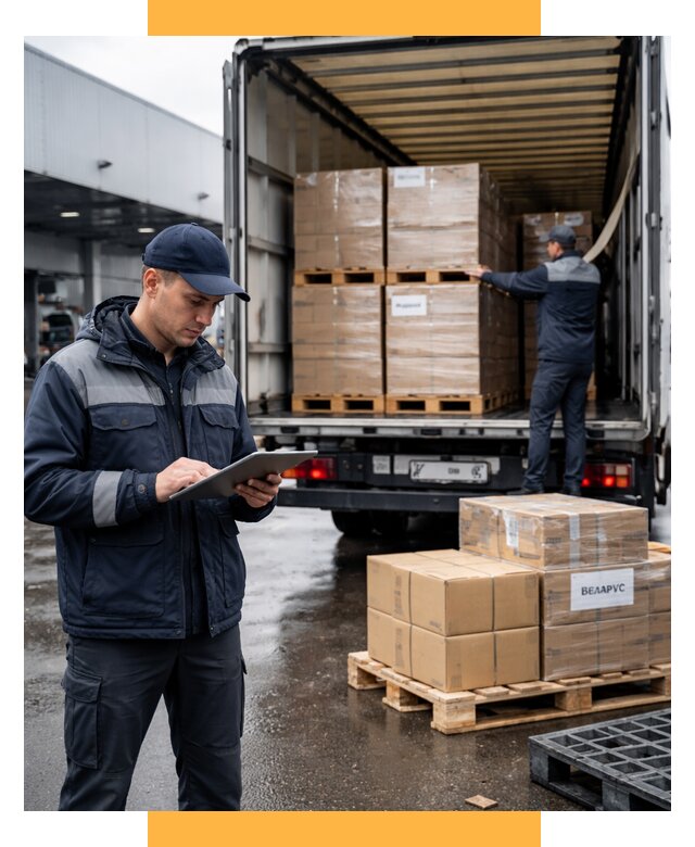Доставка грузов из Беларуси от 15584 р. логистика СетСервис-Дмл