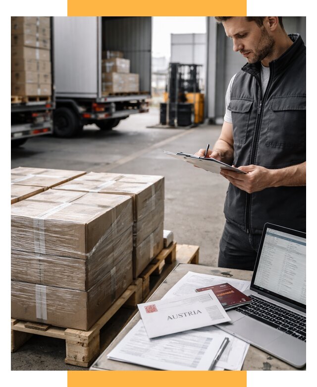 Доставка в Австрию от 67529 р. Логистика и экспорт СетСервис-Дмл