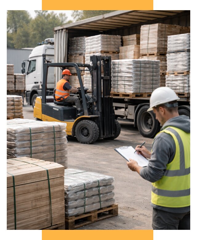 Перевозка строительных материалов от 5714 р. | СетСервис-Дмл