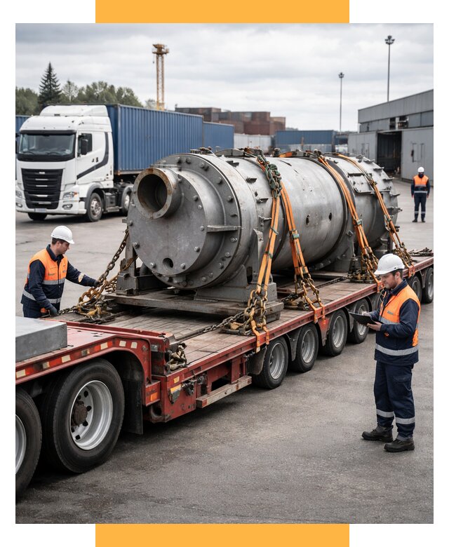 Перевозка тяжеловесных грузов под ключ от 155835 р. | СетСервис-Дмл